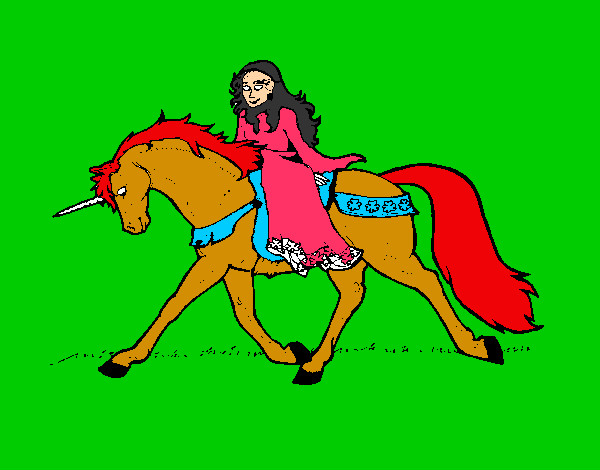 caballo y princesa