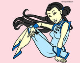 Dibujo Princesa ninja pintado por avaeacag