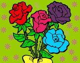 Dibujo Ramo de rosas pintado por Darismar 