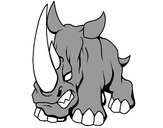 Dibujo Rinoceronte II pintado por reyperrito