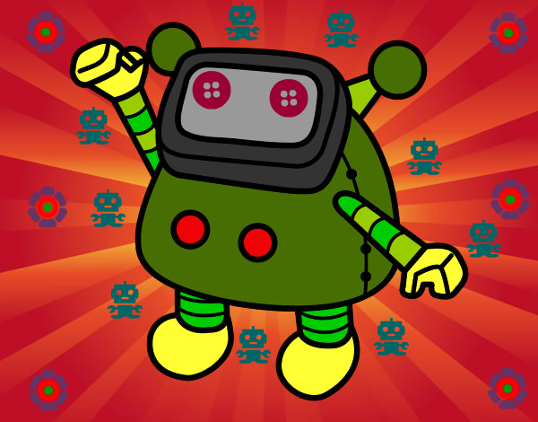 robot green