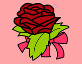 Dibujo Rosa, flor pintado por fridis45