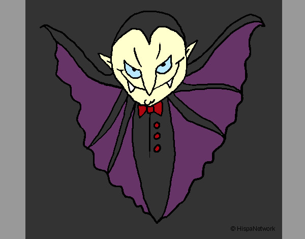 Dibujo Vampiro terrorífico pintado por RosaBast