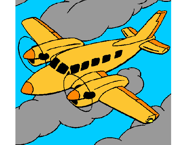 Dibujo Avioneta 1 pintado por YF-22
