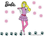 Dibujo Barbie y su mascota pintado por Rarity