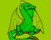 Dibujo Dragón 2 pintado por aaroni