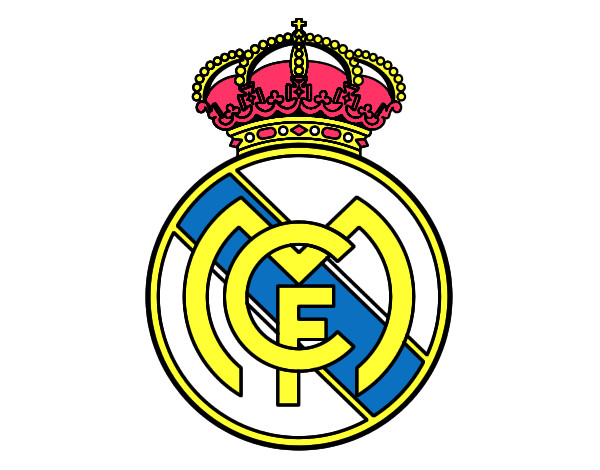Dibujo Escudo del Real Madrid C.F. pintado por madris