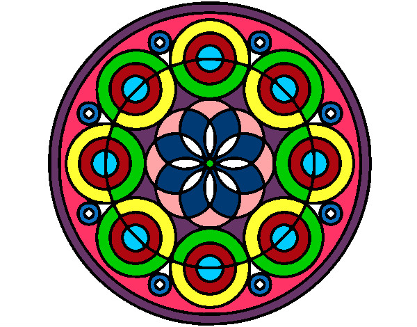 Dibujo Mandala 35 pintado por gesto81