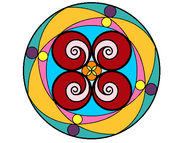 Dibujo Mandala 5 pintado por mimp