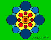 Dibujo Mandala con redondas pintado por Dany_1DCSI