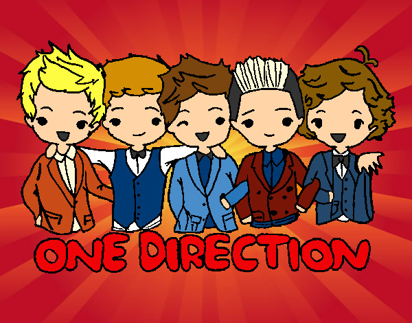 Dibujo One direction pintado por Luli1D