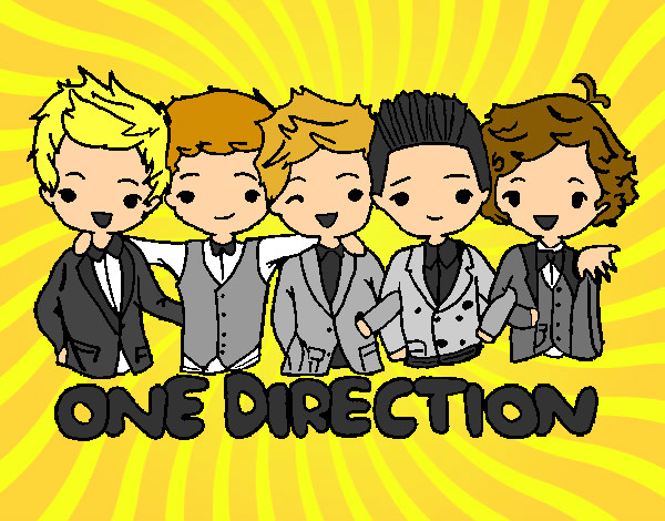 Dibujo One direction pintado por ximenaagos