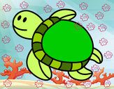 Dibujo Tortuga nadando pintado por 20012ram