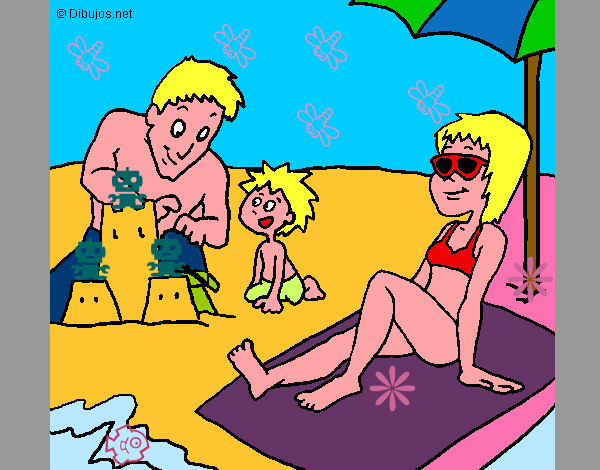 Dibujo Vacaciones familiares pintado por jimenitoz