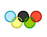 Dibujo Anillas de los juegos olimpícos pintado por MIPIP