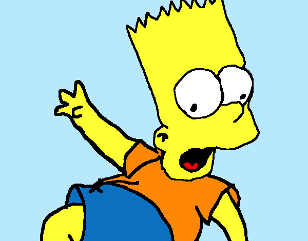Dibujo Bart 2 pintado por tifo