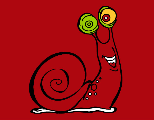 Dibujo Caracol feliz pintado por fabricio_2