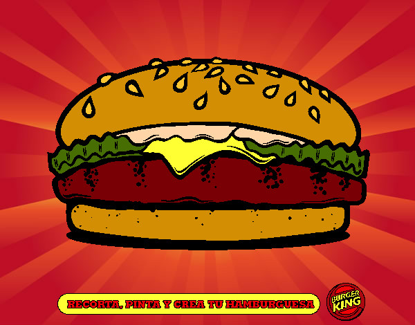 Dibujo Crea tu hamburguesa pintado por naaray1