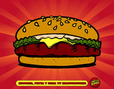 Dibujo Crea tu hamburguesa pintado por naaray1
