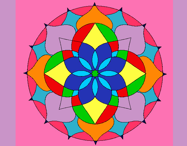 Dibujo Mandala 14 pintado por SolchiMari