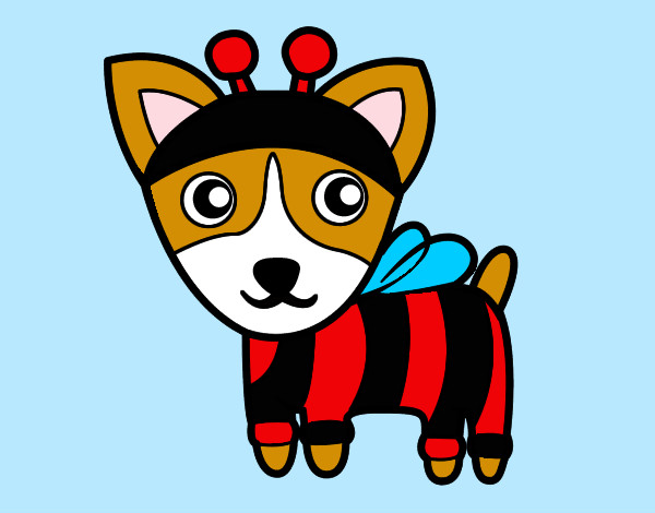 Dibujo Perro-abeja pintado por Patty0015