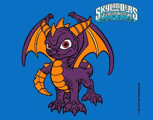 Dibujo Spyro pintado por sebitamira