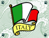 Dibujo Bandera de Italia pintado por laKattiOMG