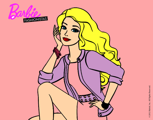Dibujo Barbie súper guapa pintado por yuliana444