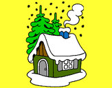 Dibujo Casa en la nieve pintado por AitorAS