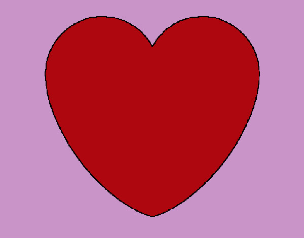 Dibujo Corazón pintado por yuliana444