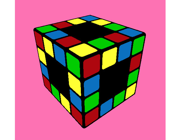 Dibujo Cubo de Rubik pintado por Cristarara