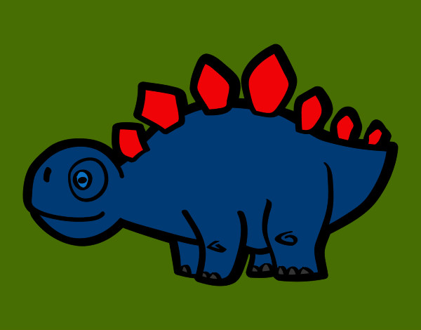 Dibujo Estegosaurio joven pintado por JULYANDRES