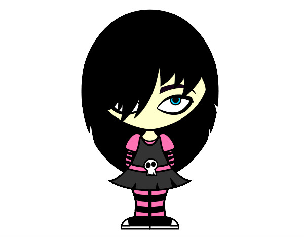 Dibujo Look Emo pintado por Guada9399