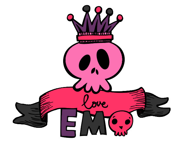 Dibujo Love Emo pintado por chepa 