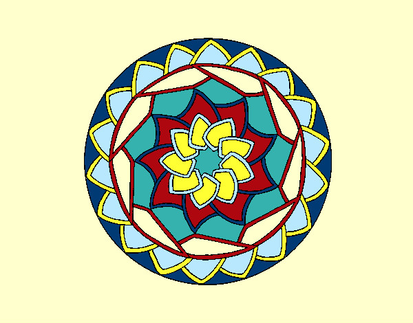 Dibujo Mandala 1 pintado por maudis