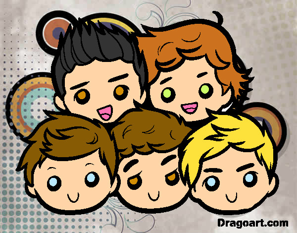 Dibujo One Direction 2 pintado por leslii