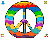 Dibujo Símbolo de la paz pintado por ivana23