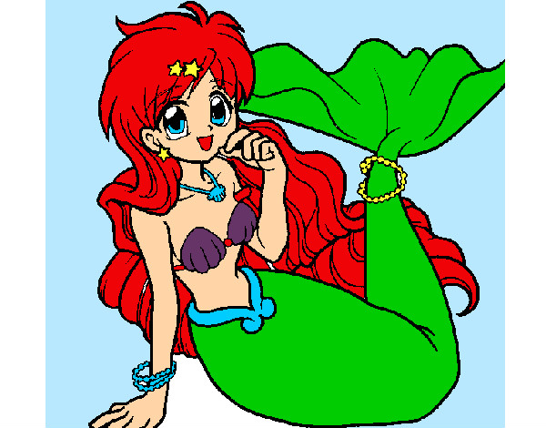 Dibujo Sirena 1 pintado por hector2000