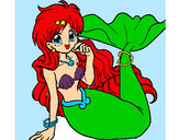 Dibujo Sirena 1 pintado por hector2000