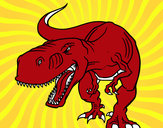 Dibujo Tiranosaurio Rex enfadado pintado por rexi