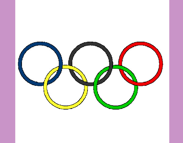 Dibujo Anillas de los juegos olimpícos pintado por jaelht
