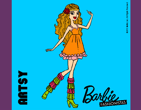 Dibujo Barbie Fashionista 1 pintado por mowglina