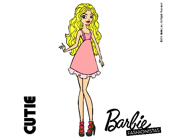 Dibujo Barbie Fashionista 3 pintado por mowglina