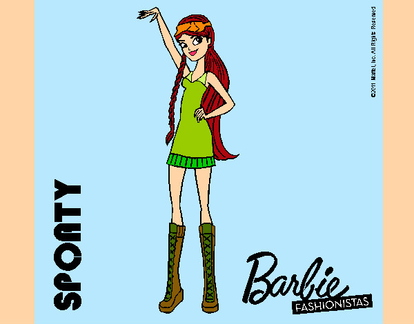 Dibujo Barbie Fashionista 4 pintado por mowglina