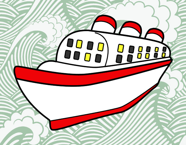 Dibujo Barco transatlántico pintado por luisssssss