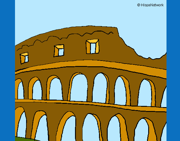 Dibujo Coliseo pintado por cri-cri