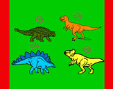 Dibujo Dinosaurios de tierra pintado por Popin