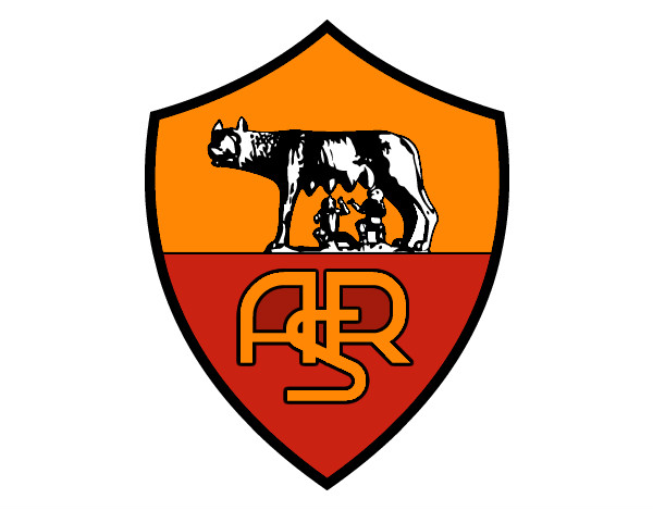 Dibujo Escudo del AS Roma pintado por juan23