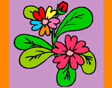 Dibujo Flores 4a pintado por ganatapaye
