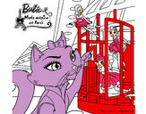 Dibujo La gata de Barbie descubre a las hadas pintado por leonelita